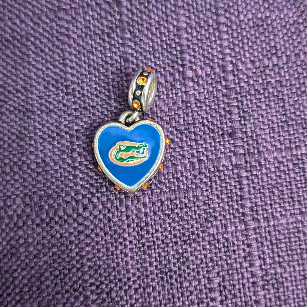 University Of Florida Crystal Charm Compatible With Pandora